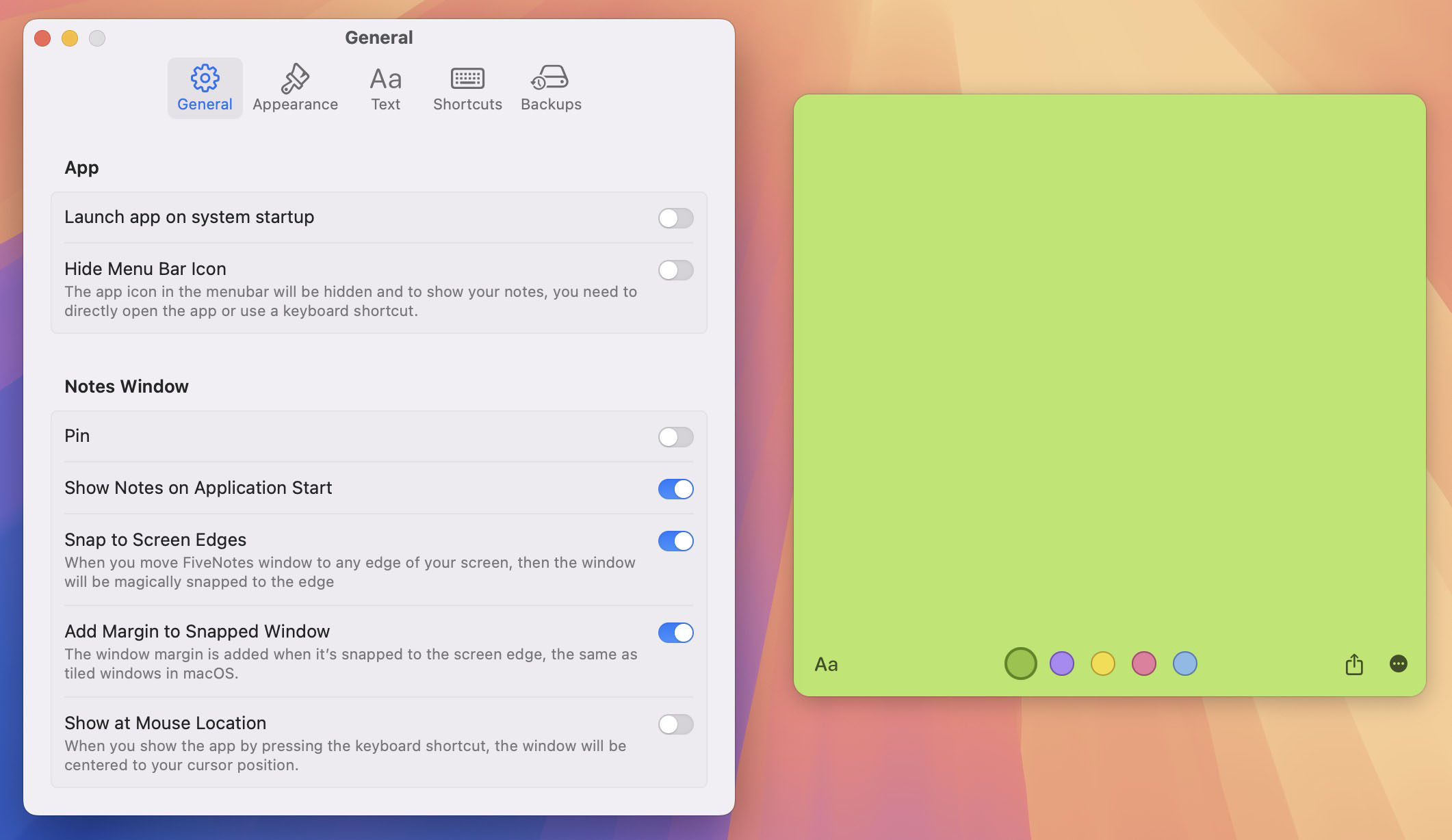 FiveNotes for Mac v3.1.3 高效笔记便签工具 激活版