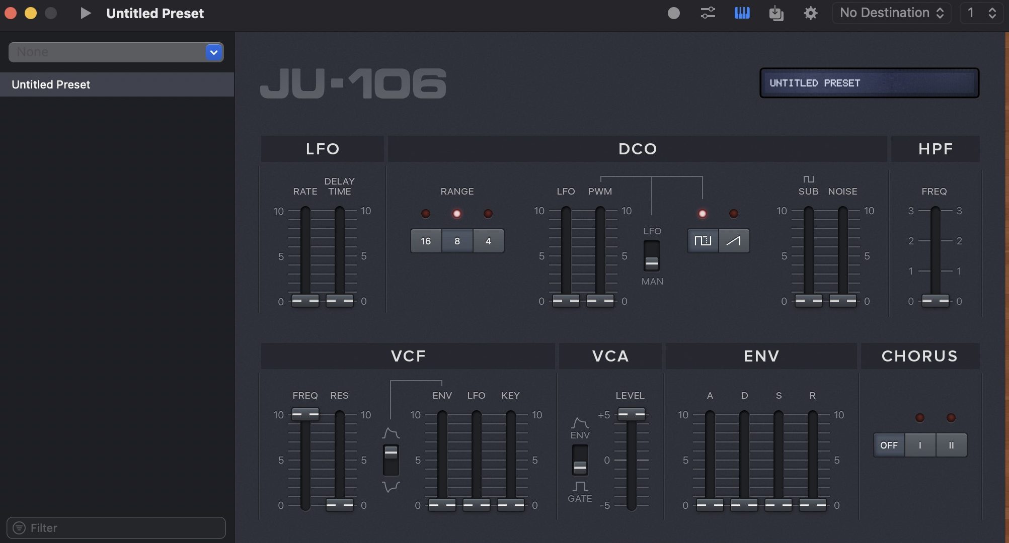 JU-106 Editor for mac(预设管理器和编辑器)v2.5.4激活版