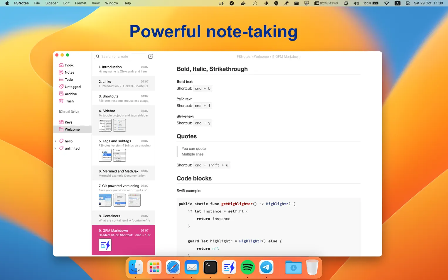 FSNotes for Mac （文本处理软件） v6.9.10 中文激活版