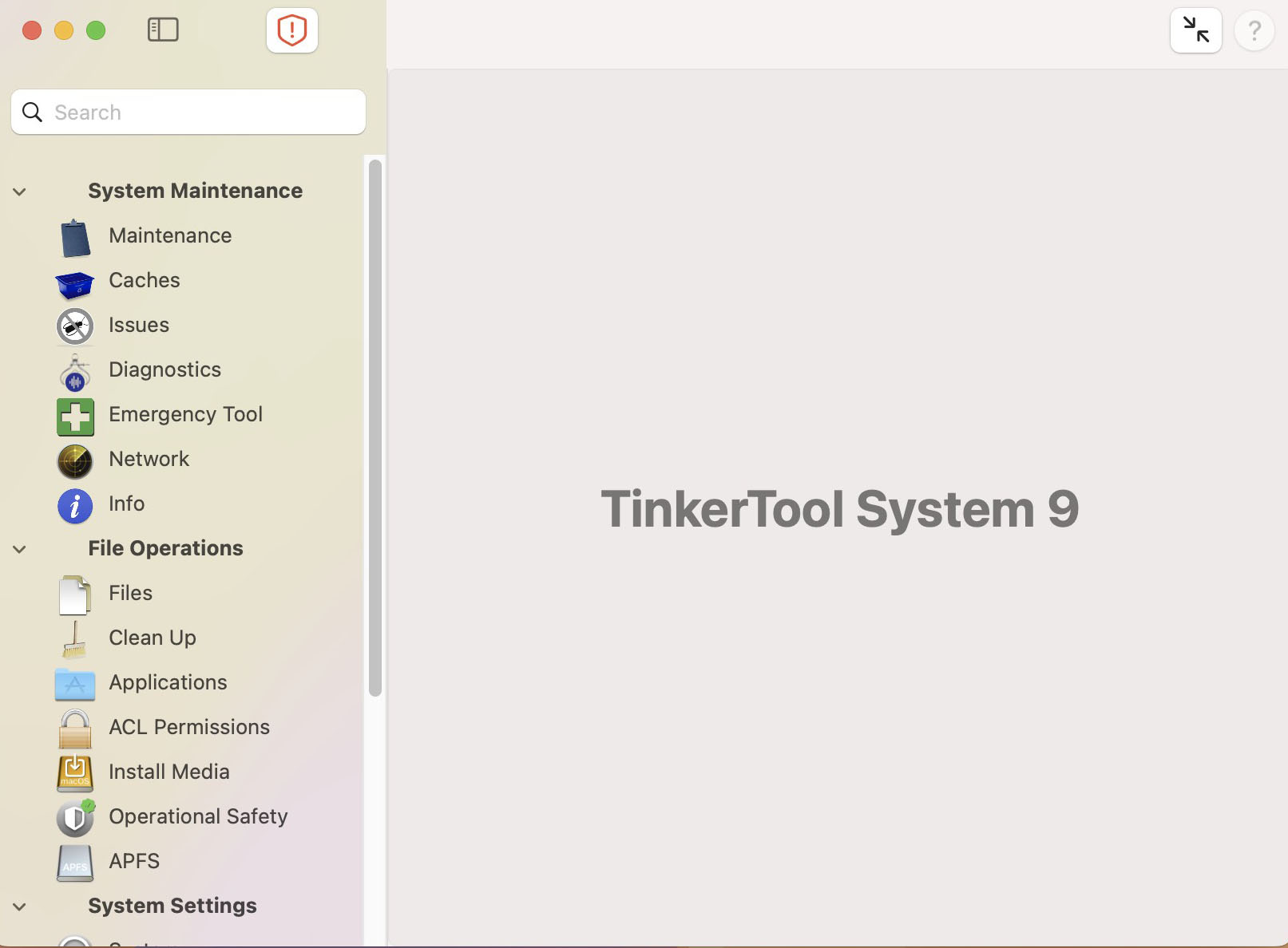 TinkerTool System 9 for mac(苹果电脑系统设置和维护工具)v9.5激活版