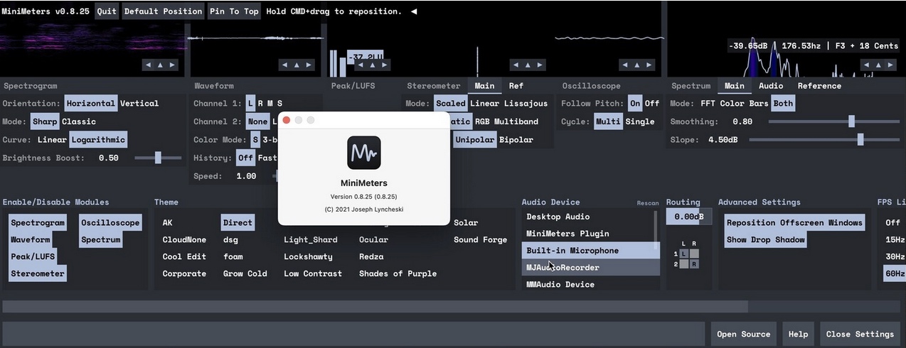 MiniMeters for Mac(独立音频计量软件) v0.8.25激活版