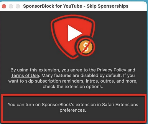SponsorBlock for YouTube for Mac(跳过youtube赞助商广告)v5.11.11激活版