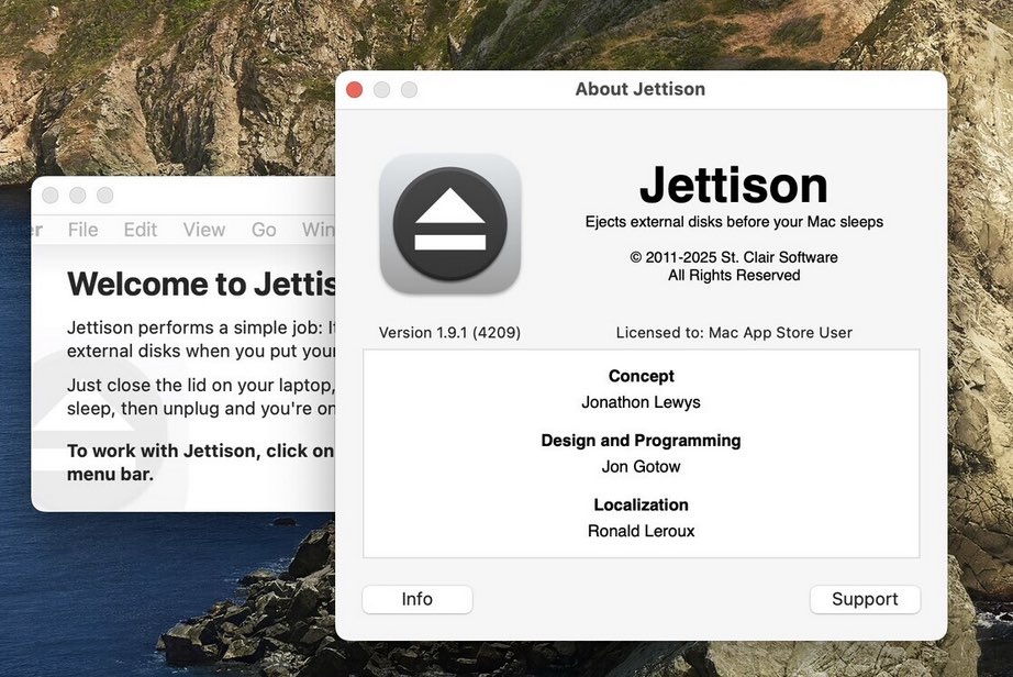 Jettison for Mac(外部磁盘弹出辅助工具)v1.9.1直装版