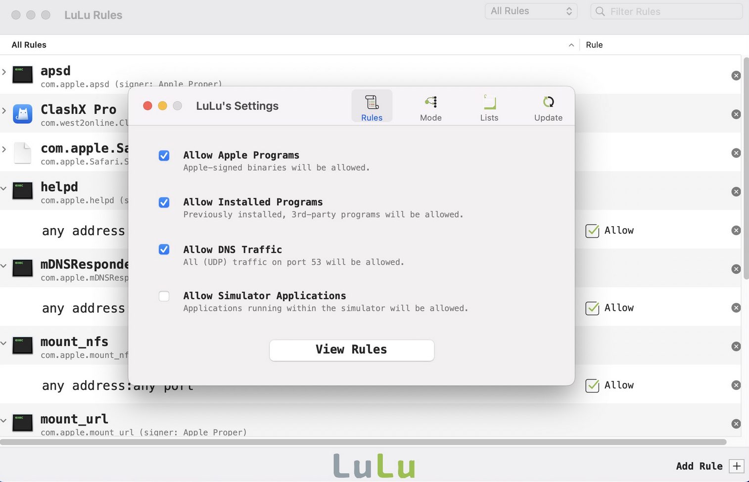 LuLu for Mac v3.1.5 (简单好用的防火墙软件)免费版