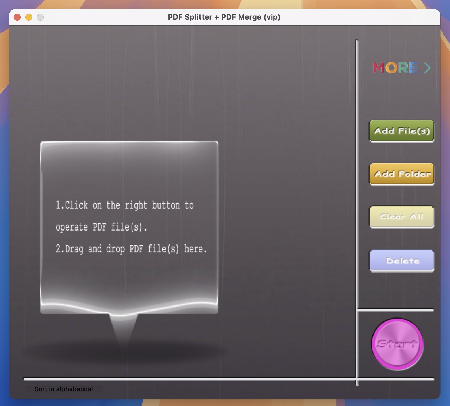 PDF Merge PDF Splitter for Mac(PDF合并和拆分软件) PDF Merge PDF Splitter for Mac(PDF合并和拆分软件) v6.4.3激活版