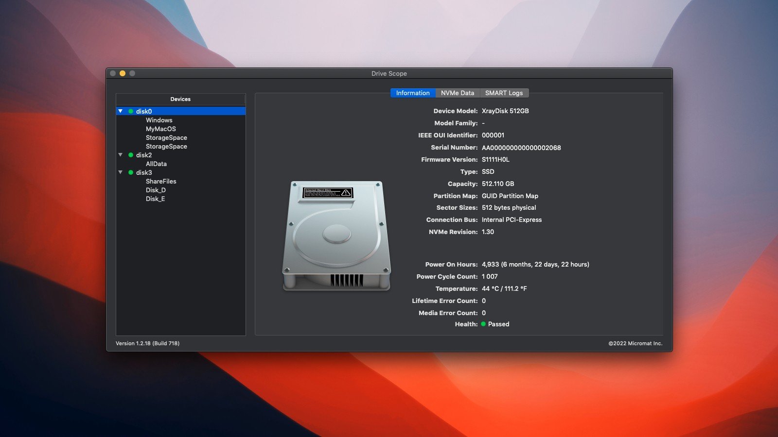 Drive Scope for mac(硬盘健康检查预警软件) v2.0.4注册激活版