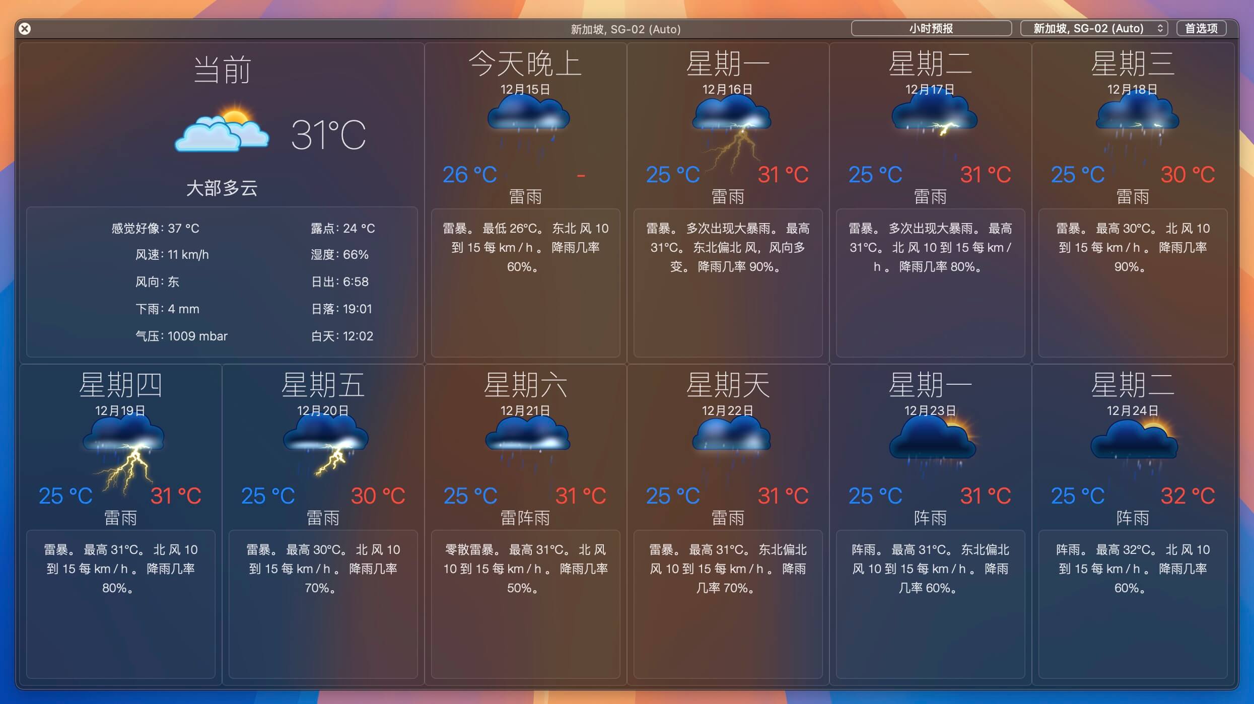 Weather Dock for Mac(天气预报) v5.6.1中文激活版