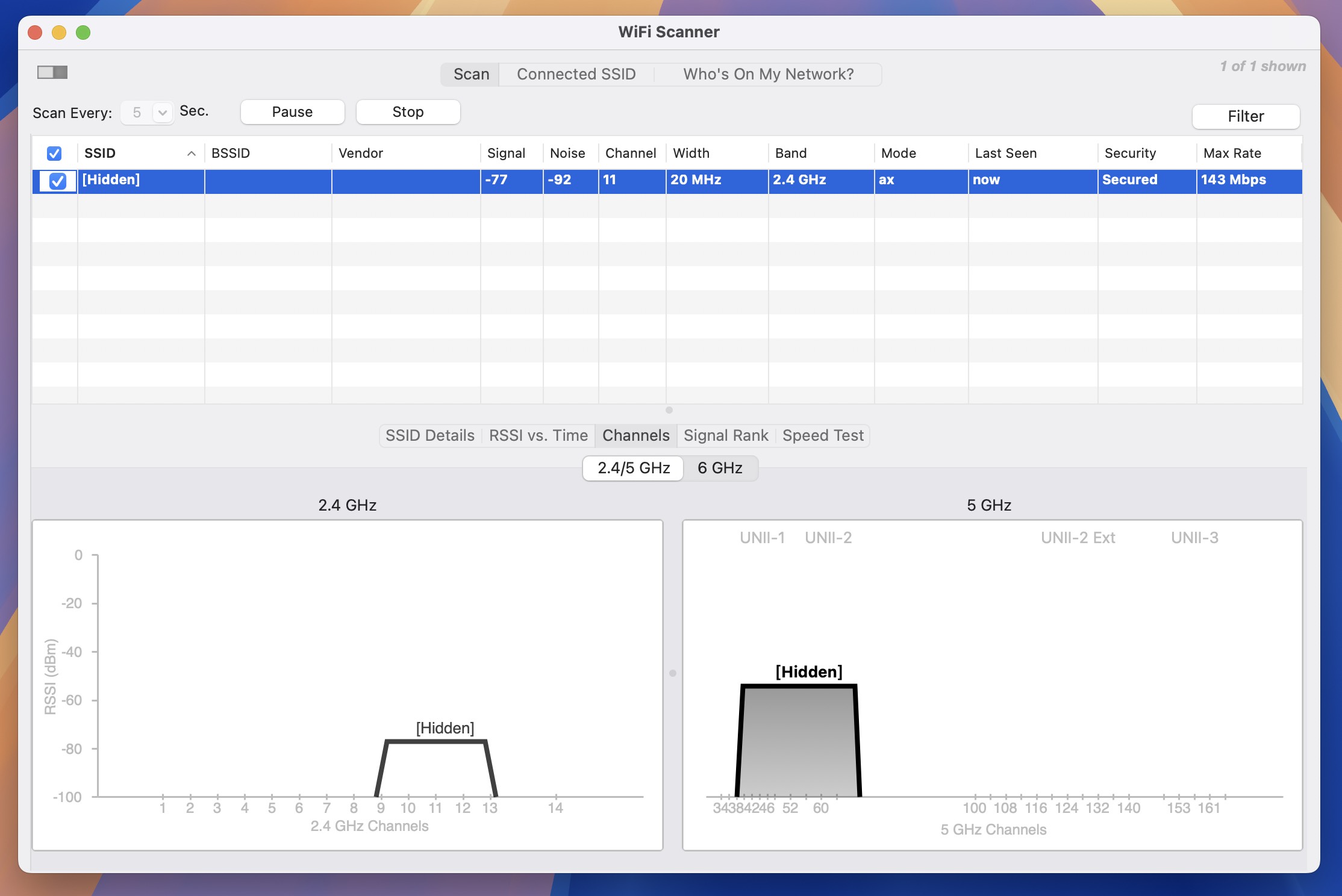 WiFi Scanner for Mac(无线网络扫描工具) v3.4激活版