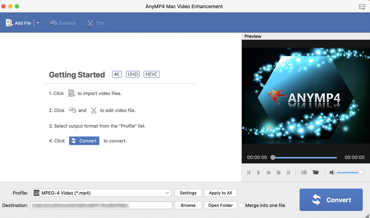 AnyMP4 Mac Video Enhancement for Mac(mac视频画质增强工具) v8.2.36激活版