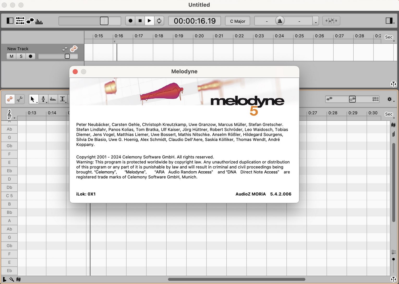 Celemony Melodyne 5 Studio for mac(多功能音频编辑) v5.4.2.006直装激活版