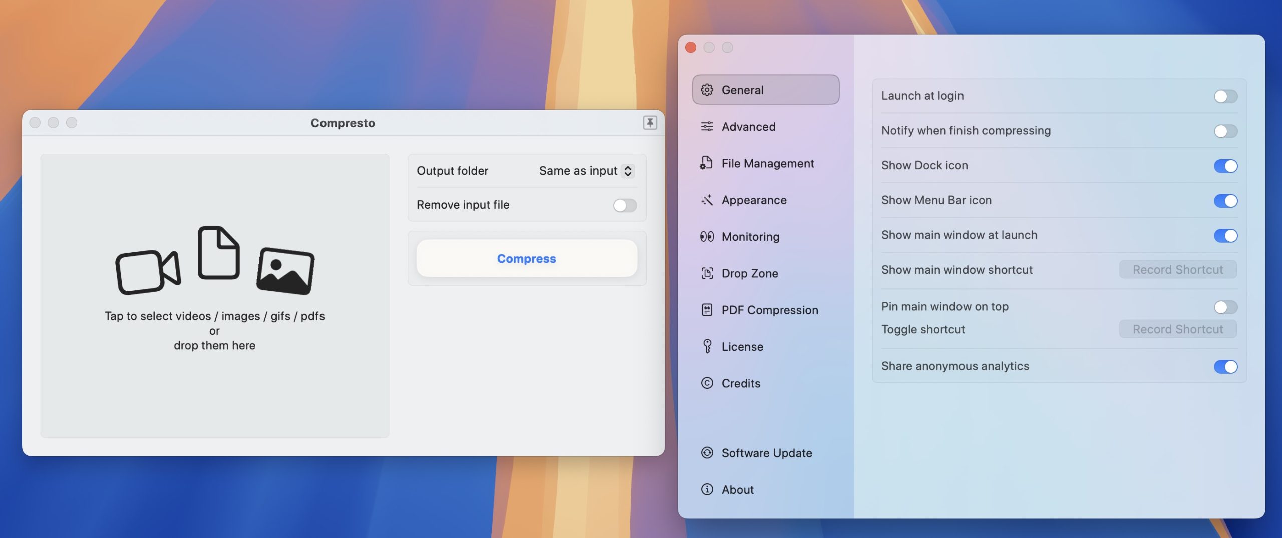 Compresto for Mac v1.21 视频和图像压缩软件 激活版