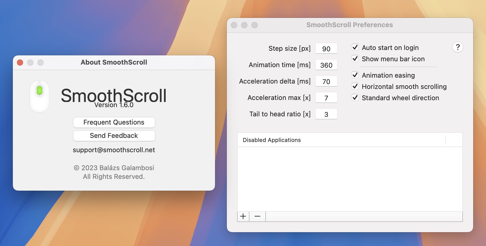 SmoothScroll for mac(鼠标增强工具) v1.6.0永久激活版