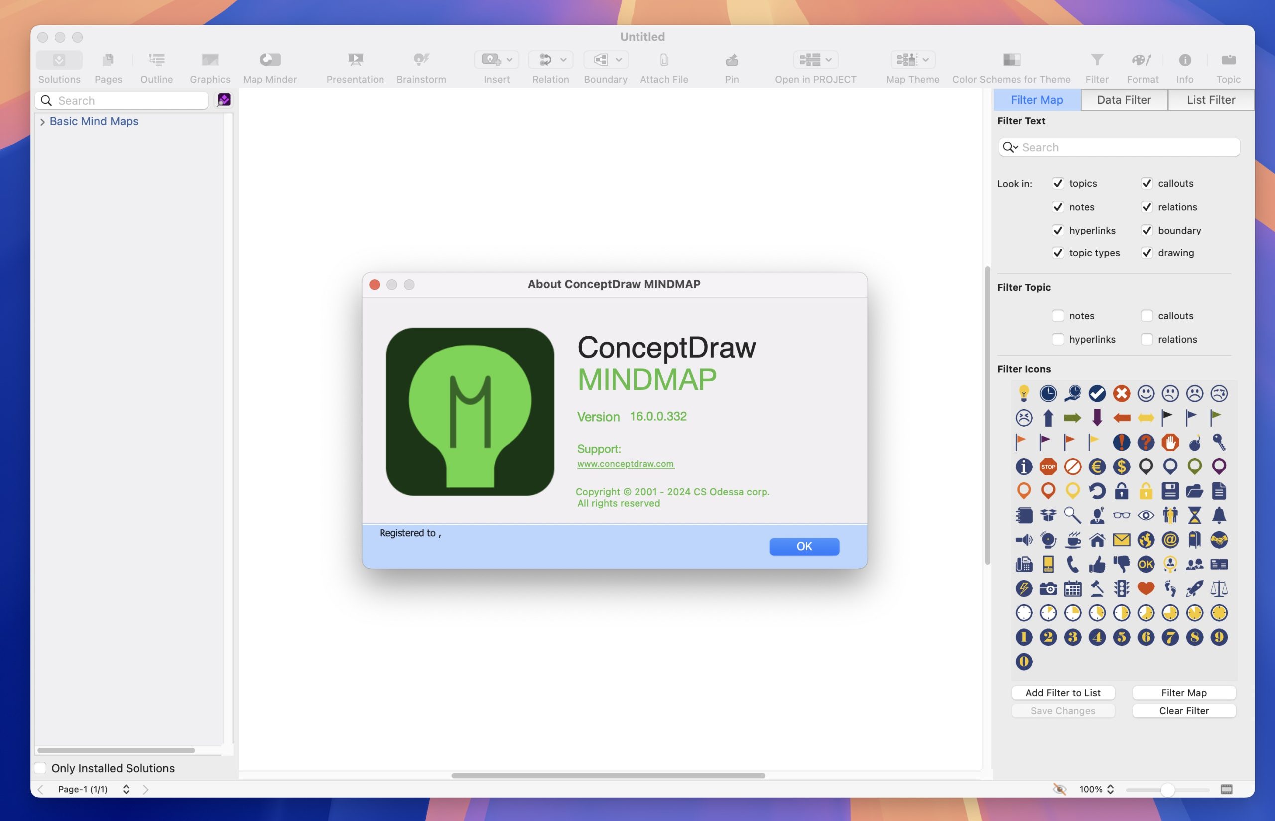 ConceptDraw MINDMAP for Mac v16.0.0.332 专业思维导图软件 激活版